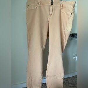 Torrid Women's Straight Leg Jeans in Peach